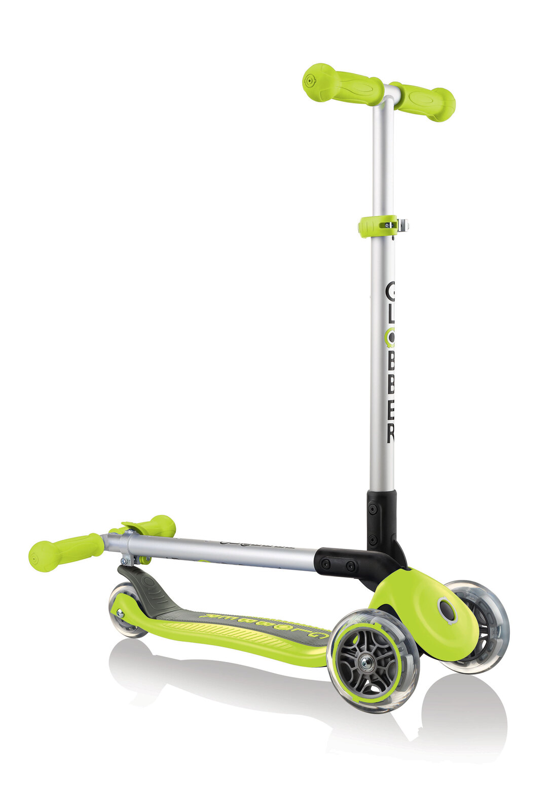 Globber PRIMO FOLDABLE 3 Wheel Kick / Push Scooter Lime Green