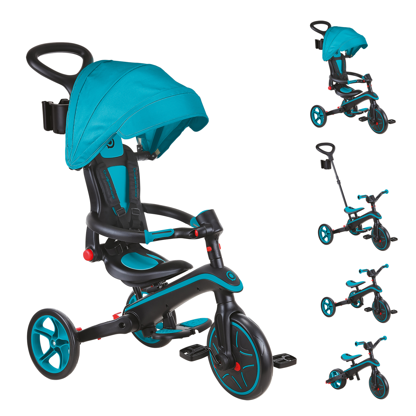 Convert Globber Explorer 4-in-1 trike to balance bike for toddler 