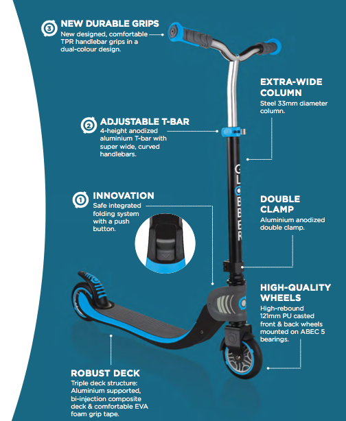 globber flow foldable 125 scooter