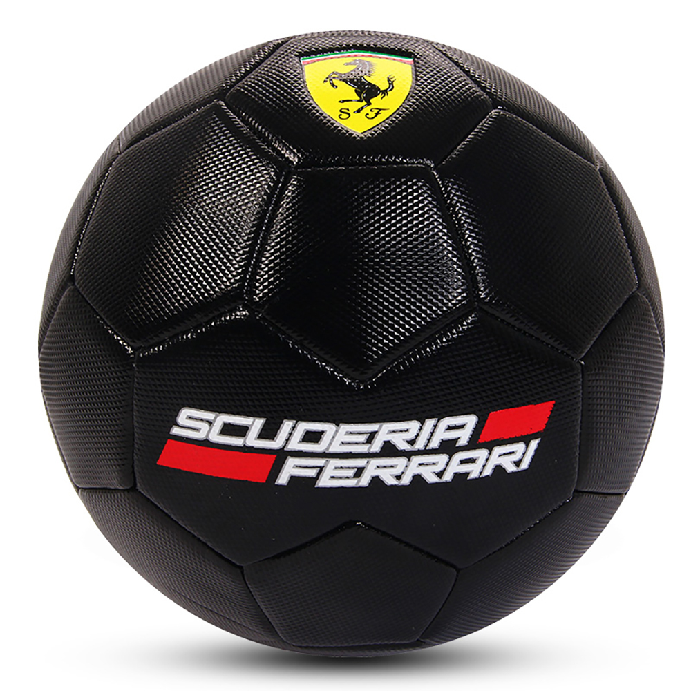 FERRARI Size 5 MACHINE SEWN SOCCER BALL - BLACK