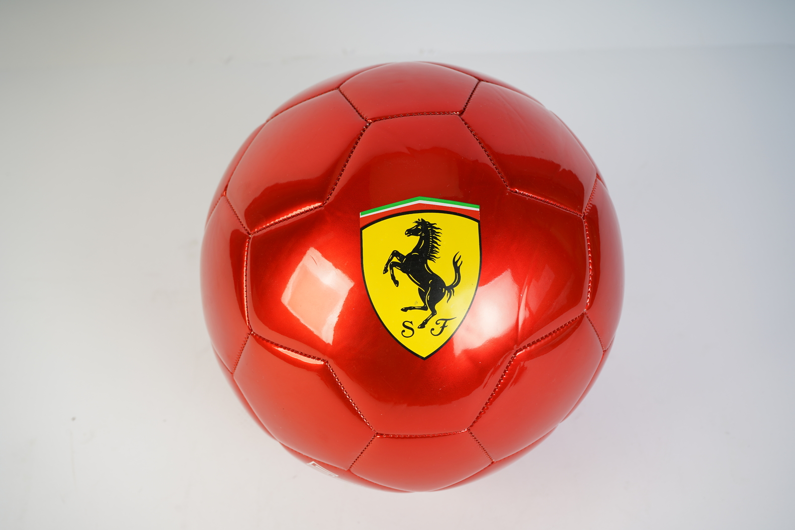 FERRARI Size 5 MACHINE SEWN SOCCER BALL - BLACK