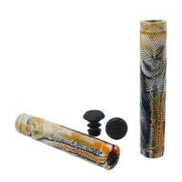 Crisp 160mm Grips - Black/White/Orange