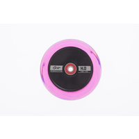 H2O Trans Pink H20 PU Black Core 110 x 24mm (Pair) Wheels
