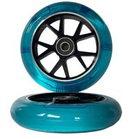 Grit 110mm Black/ Trans Blue (pair) Wheels