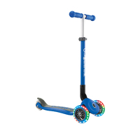 Globber PRIMO Foldable Lights Scooter - Navy Blue