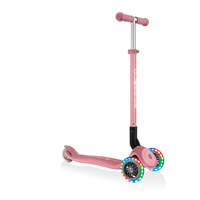 Globber PRIMO Foldable Plus scooter, w Light up wheels - Pastel Pink 