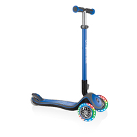 Globber ELITE DELUXE Scooter w/Lights - Navy Blue