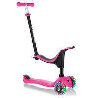 Globber GO UP SPORTY Lights Convertible Scooter - Pink