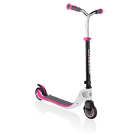 Globber FLOW 125 Foldable Scooter- White/Pink