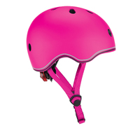 Globber Kids Helmet w/Flashing LED Light  Xs/S - Deep Pink 51-55 cm