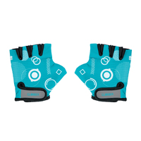 Globber TODDLER Gloves (XS) - Teal Shapes