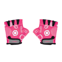 Globber TODDLER Gloves (XS) - Fuchsia Pink Shapes