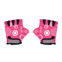 Globber TODDLER Gloves (XS) - Fuchsia Shapes