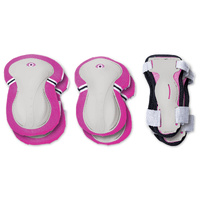 Globber JUNIOR PROTECTIVE Pad Set (XS) - Deep Pink 