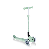 Globber ECOLOGIC PRIMO Foldable Scooter with Lights - Pistachio 