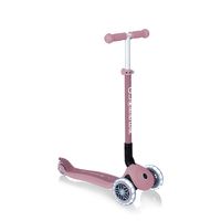 Globber ECOLOGIC PRIMO Foldable Scooter with Lights - Berry 