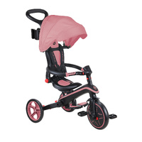 Globber EXPLORER Trike 4in1 FOLDABLE - Deep Pastel Pink 