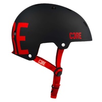 CORE Street Helmet - Black/ Red  - L/XL