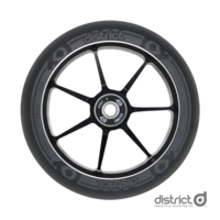 District Dual Width Wheel 120mm - Black/Grey (Single)
