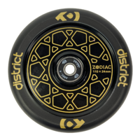 District Zodiac Wheel 110x24mm Gold/Black