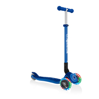 Globber Primo Foldable scooter, w Light up wheels - NAVY 
