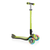 Globber ELITE DELUXE w/Lights - Lime Green