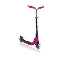 Globber FLOW 125 w/Lights Scooter - Ruby/Grey