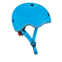 Globber Helmet w/Flashing LED Light  Xs/S - Sky Blue 48-53 cm