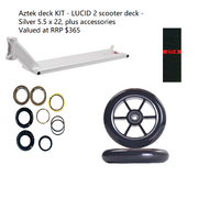 Aztek deck KIT - LUCID 2 scooter deck, plus Accessories