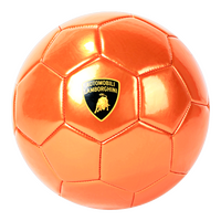 LAMBORGHINI Size 5 Soccer Ball - Orange METALLIC PVC 