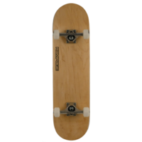 RAMPAGE Natural Stain Complete Skateboard 100\% Canadian Maple