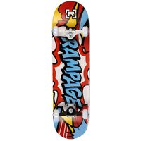 Rampage Comic Art Complete Skateboard - Blue 8