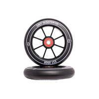 Grit spoked 110mm wheel Black/Black (pair)