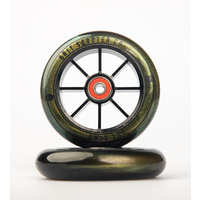 Grit Alloy 110mm Wheels - Gold Urethane with Black Core (pair)