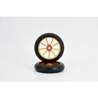 9 Spoke 120x28x24mm wheel - Anod. Gold/Black (pair)