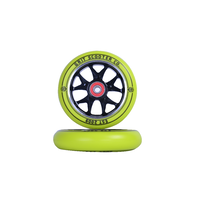 Grit Spoked Wheel Yellow PU / Black Core (pair)