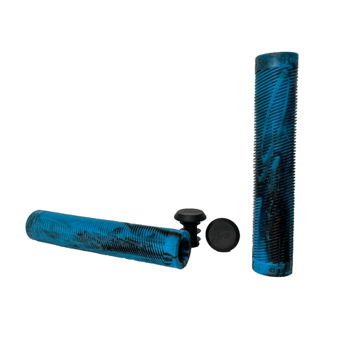 Grit Handlebar grips 160mm - Blue/Black 