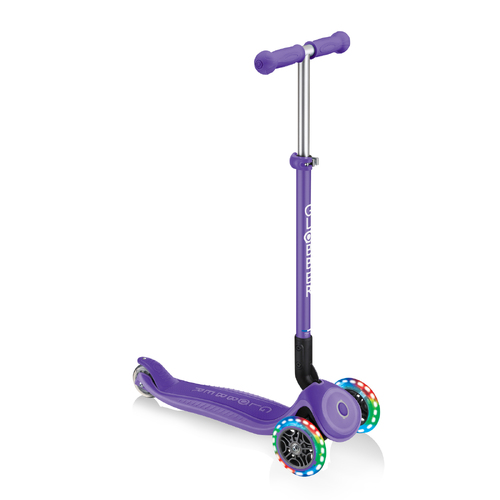 Globber PRIMO Foldable Plus scooter, w Light up wheels - Violet
