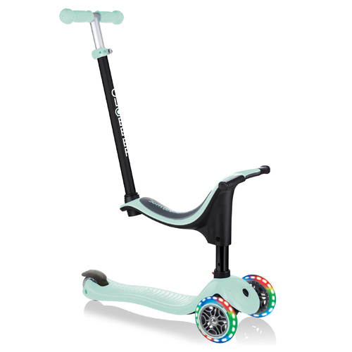 Globber GO UP SPORTY Lights Convertible Scooter - Mint 