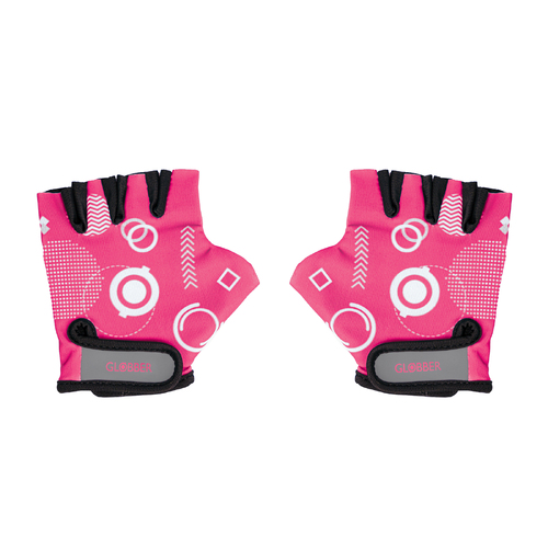 Globber TODDLER Gloves (XS) - Fuchsia Shapes