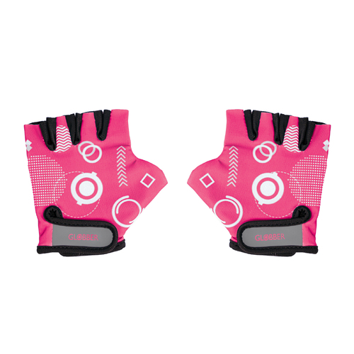 Globber TODDLER Gloves (XS) - Fuchsia Pink Shapes