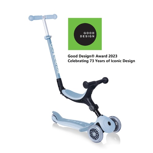 Globber ECOLOGIC GO UP Foldable Plus Convertible Scooter - Blueberry 