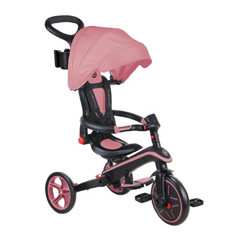 Globber EXPLORER Trike 4in1 FOLDABLE - Deep Pastel Pink 