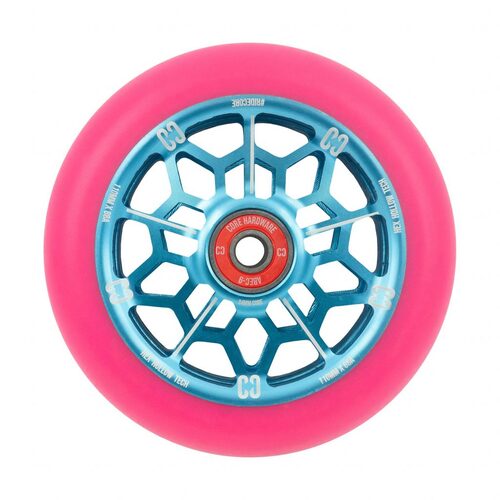 Core HEX HOLLOW Stunt Scooter Wheel 110mm - Pink/Blue (Single Wheel)