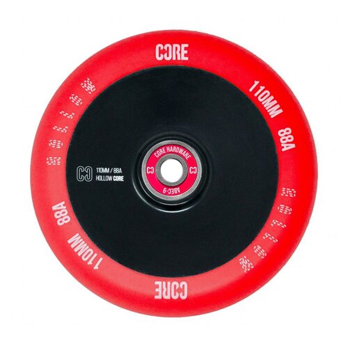 Core HOLLOW Stunt Wheel V2 110mm- Red/Black (single wheel) 