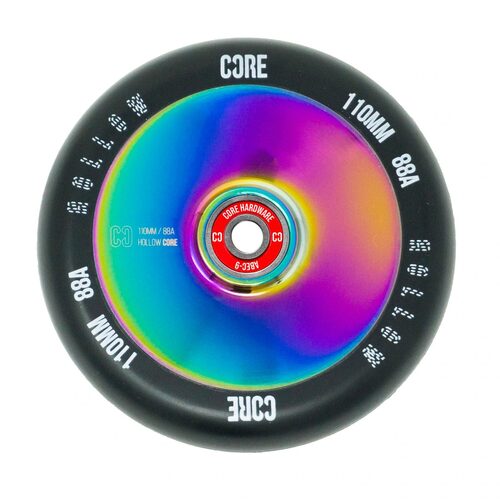 Core HOLLOW Stunt Wheel V2 110mm - Black/NeoChrome (single wheel) 