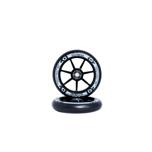 District Wheel 120mm - Black/Black (Pair)