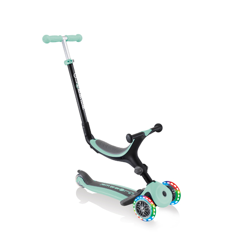 Globber GO UP FOLD PLUS LIGHT UP WHEELS - MINT Ride on / Scooter