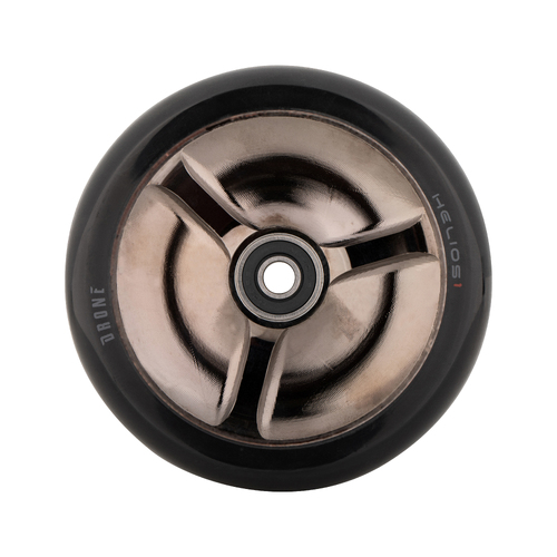 Drone HELIOS 1 Hollow-Spoked  Feather-light scooter Wheel 110mm - Smoked Chrome (single)