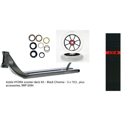 Aztek deck KIT - HYDRA scooter deck, plus Accessories